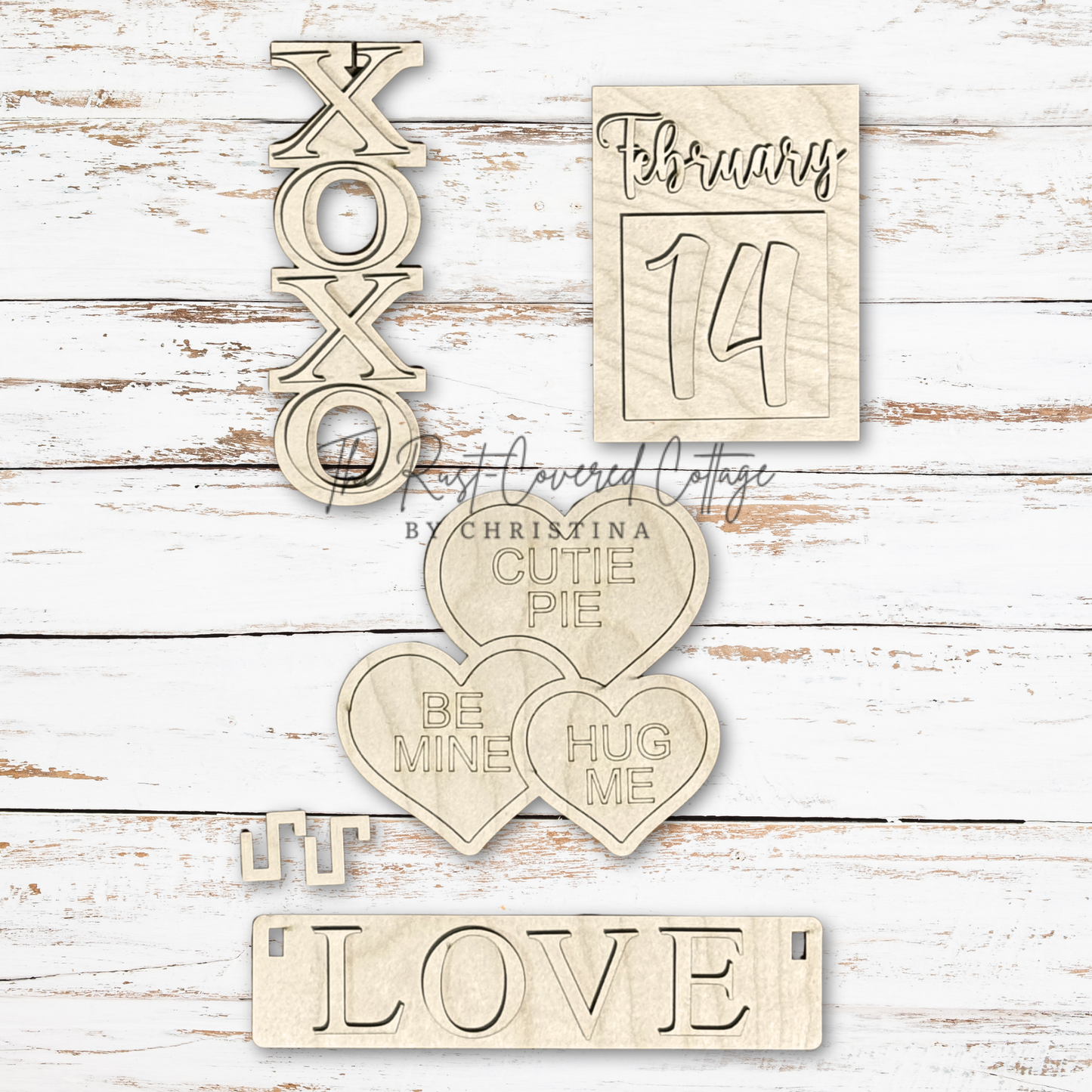 LOVE Insert – Interchangeable Wagon – DIY Wood Kit