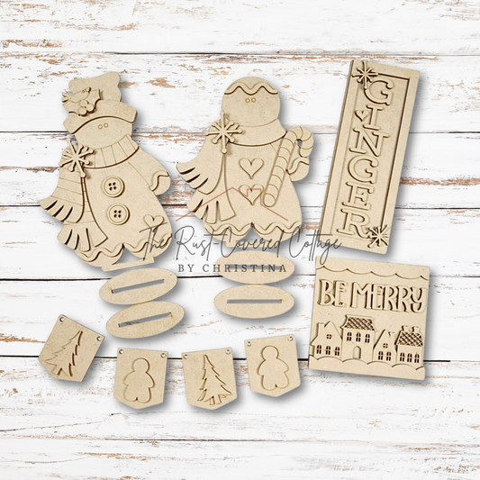Victorian Gingerbread Decor Set – DIY Wood Kit