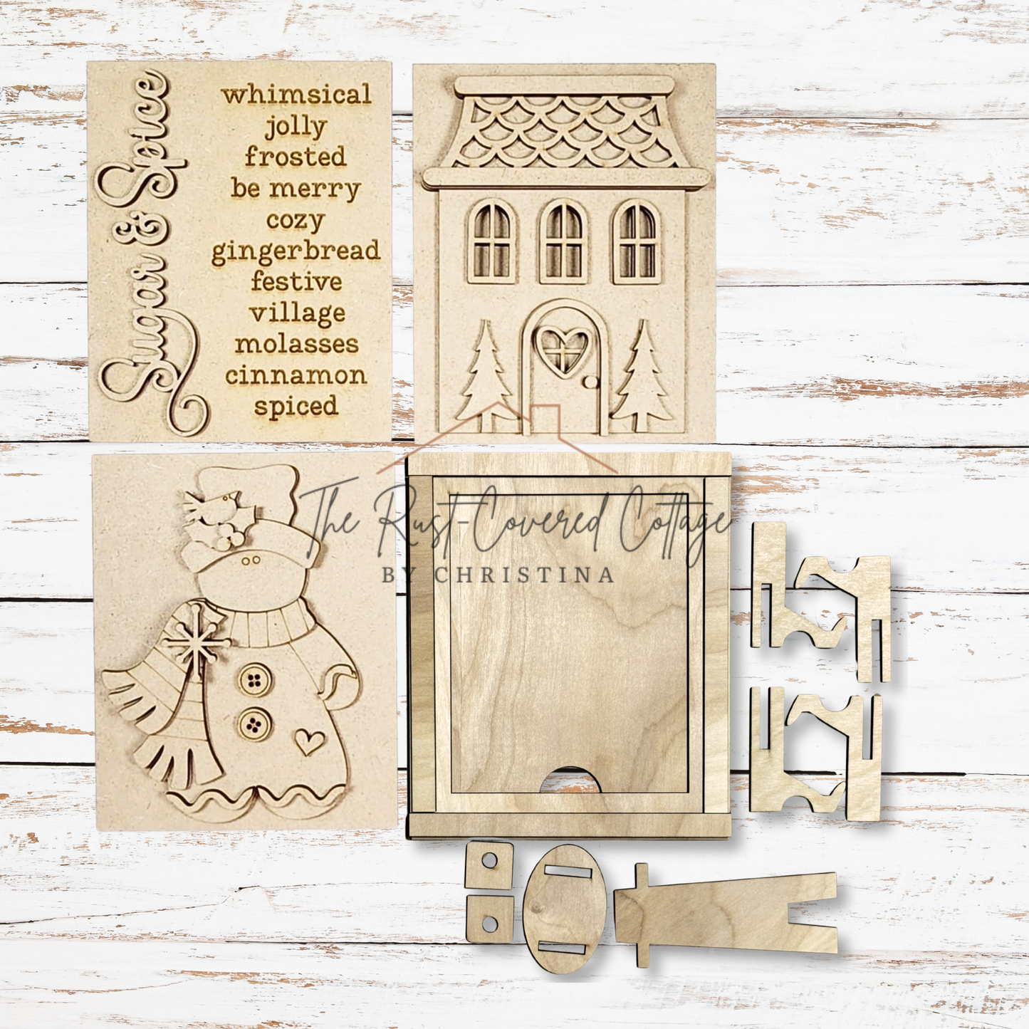 Victorian Gingerbread Sign Trio – DIY Wood Kit