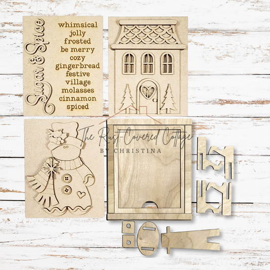 Victorian Gingerbread Sign Trio – DIY Wood Kit