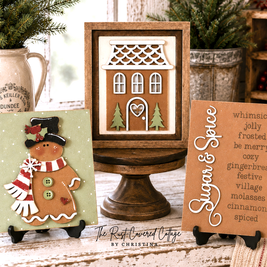 Victorian Gingerbread Sign Trio