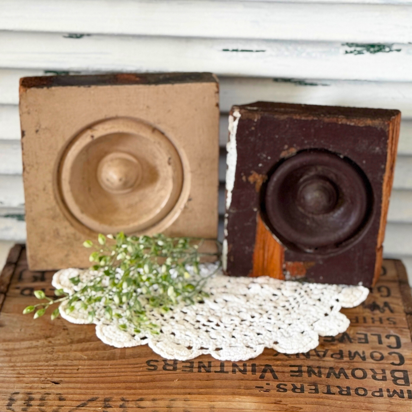 Vintage Architectural Rosettes Set