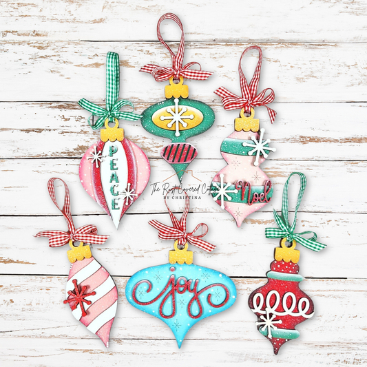 Vintage Ornament Set | DIY Wood Christmas Kit