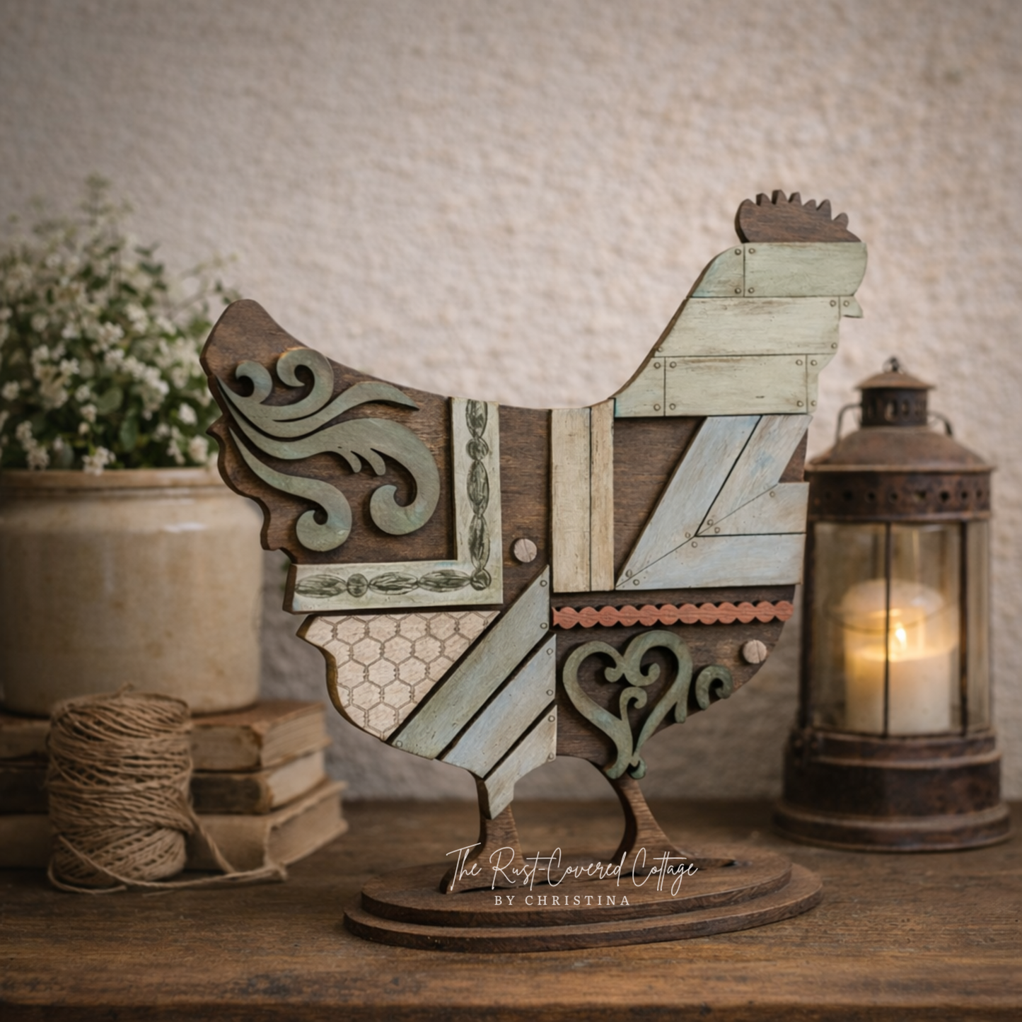 Vintage Rustic Chicken DIY Wood Kit – Unfinished