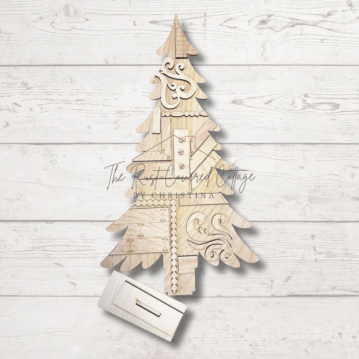 Rustic Tree Woodblock Vintage Rustic Trees - Set of 3 | DIY Wood Decor – The Rust-Covered ...