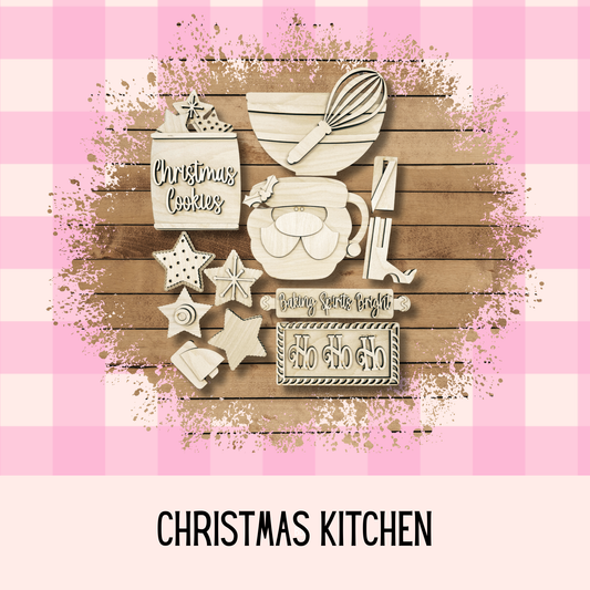 Christmas Kitchen Tray Set | Laser Cut DIY | Holiday Decor