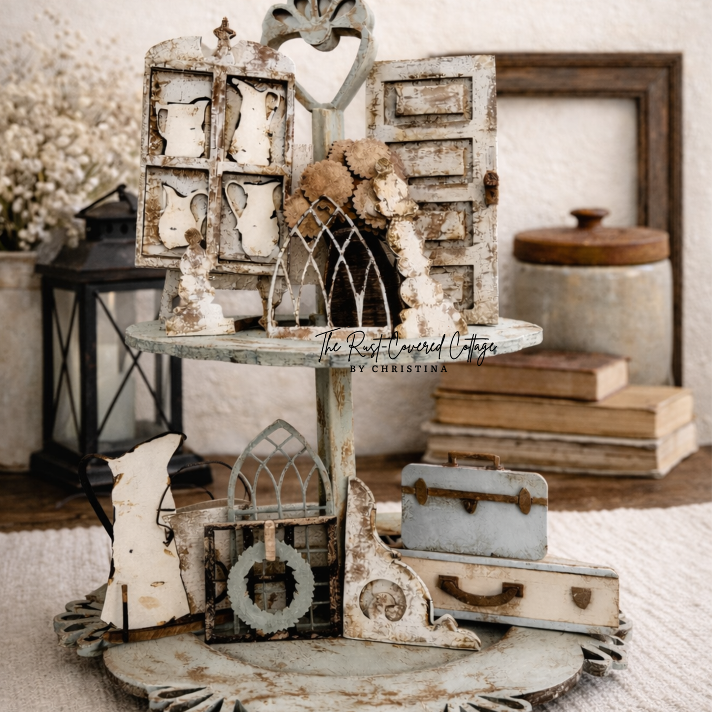 Vintage Farmhouse Decor Set | Unfinished DIY Wood Kit