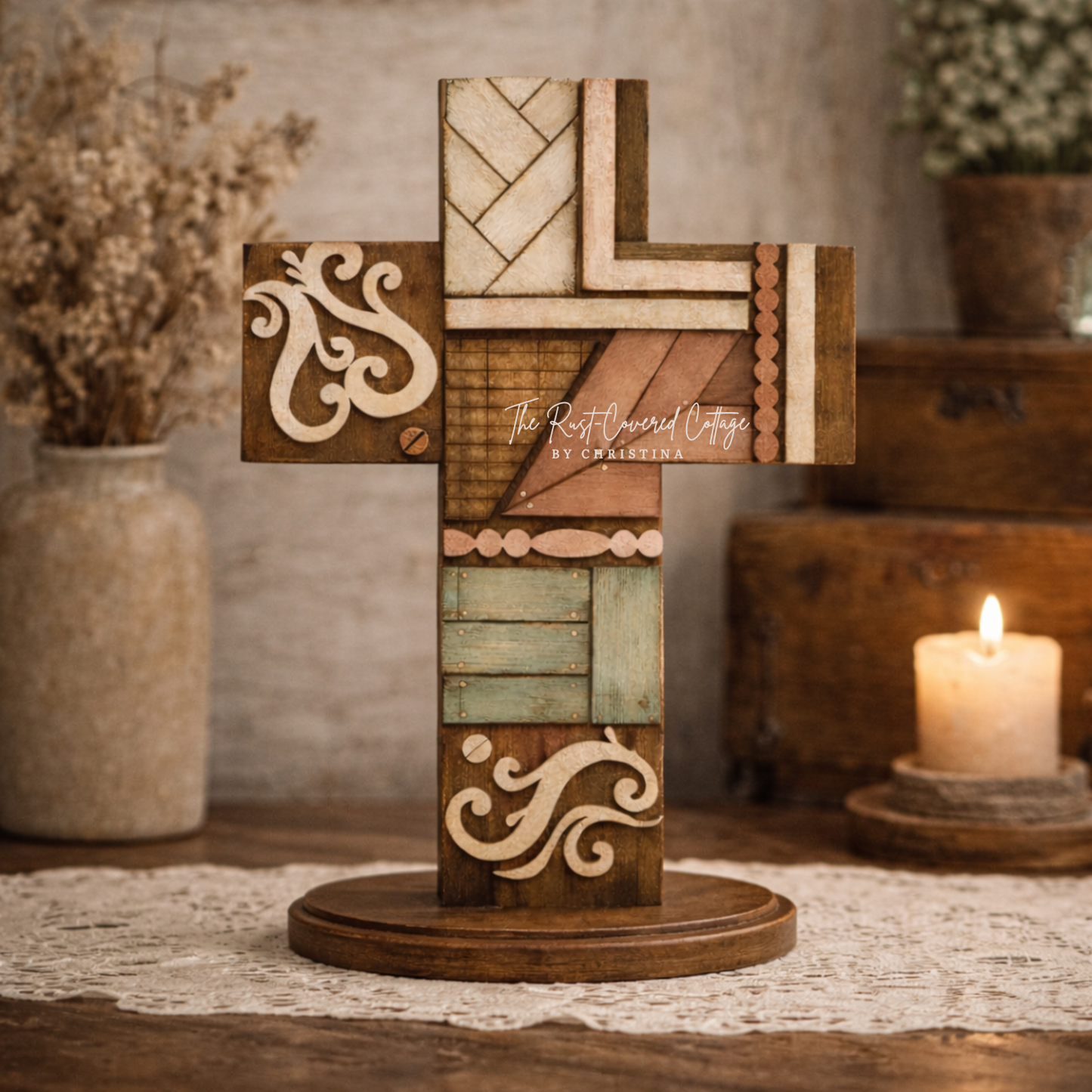 Vintage Rustic Cross | DIY Unfinished Wood Kit