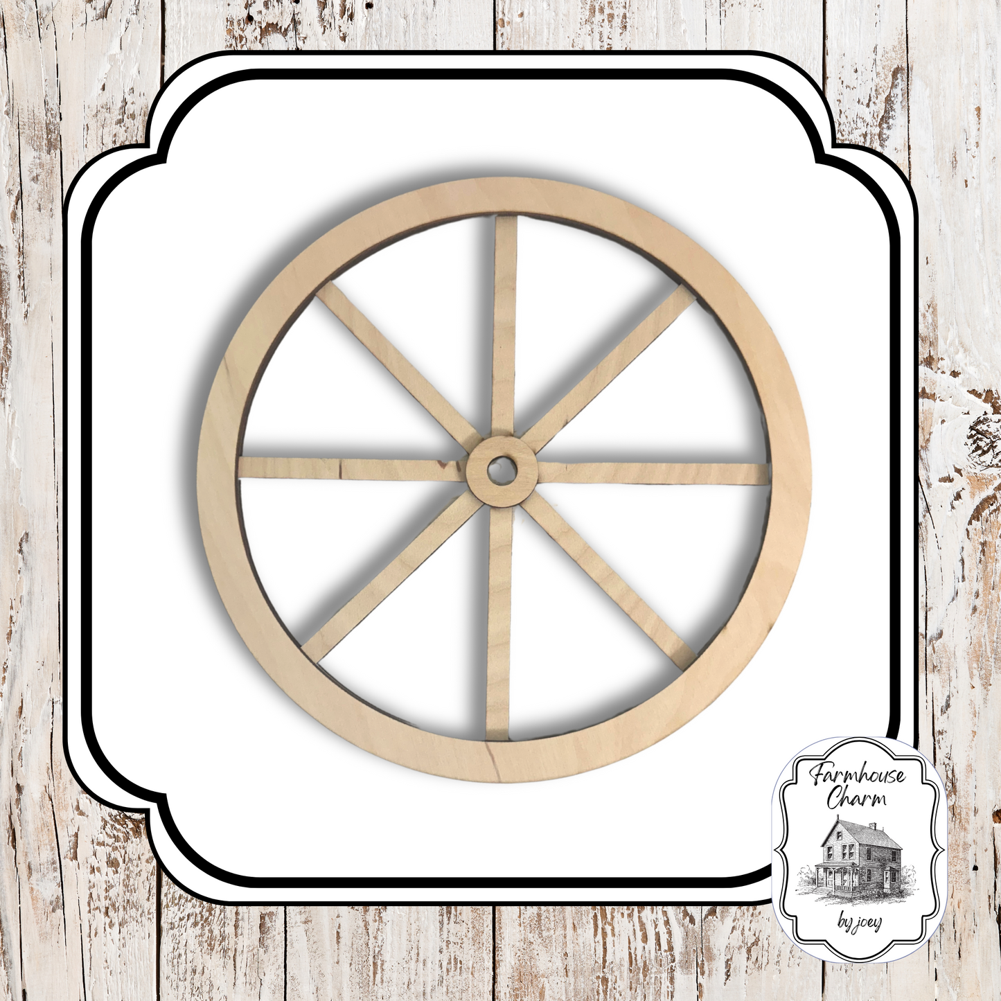 Rustic Wagon Wheel| Laser Cut| DIY Decor