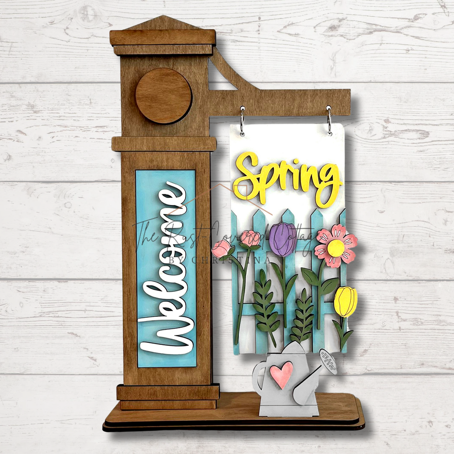 Welcome Spring Interchangeable Sign - Unfinished DIY Kit