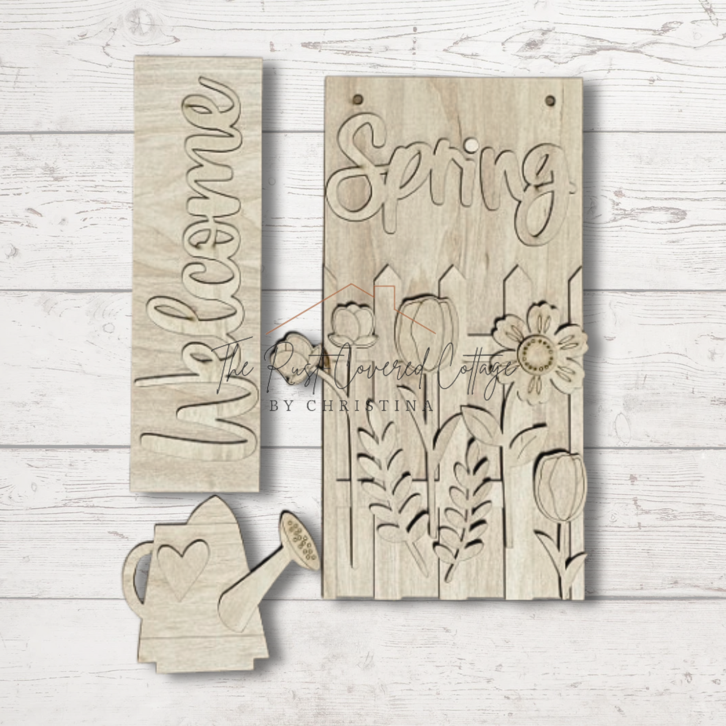 Welcome Spring Insert for Sign Post Holder | DIY Wood Kit – The Rust ...