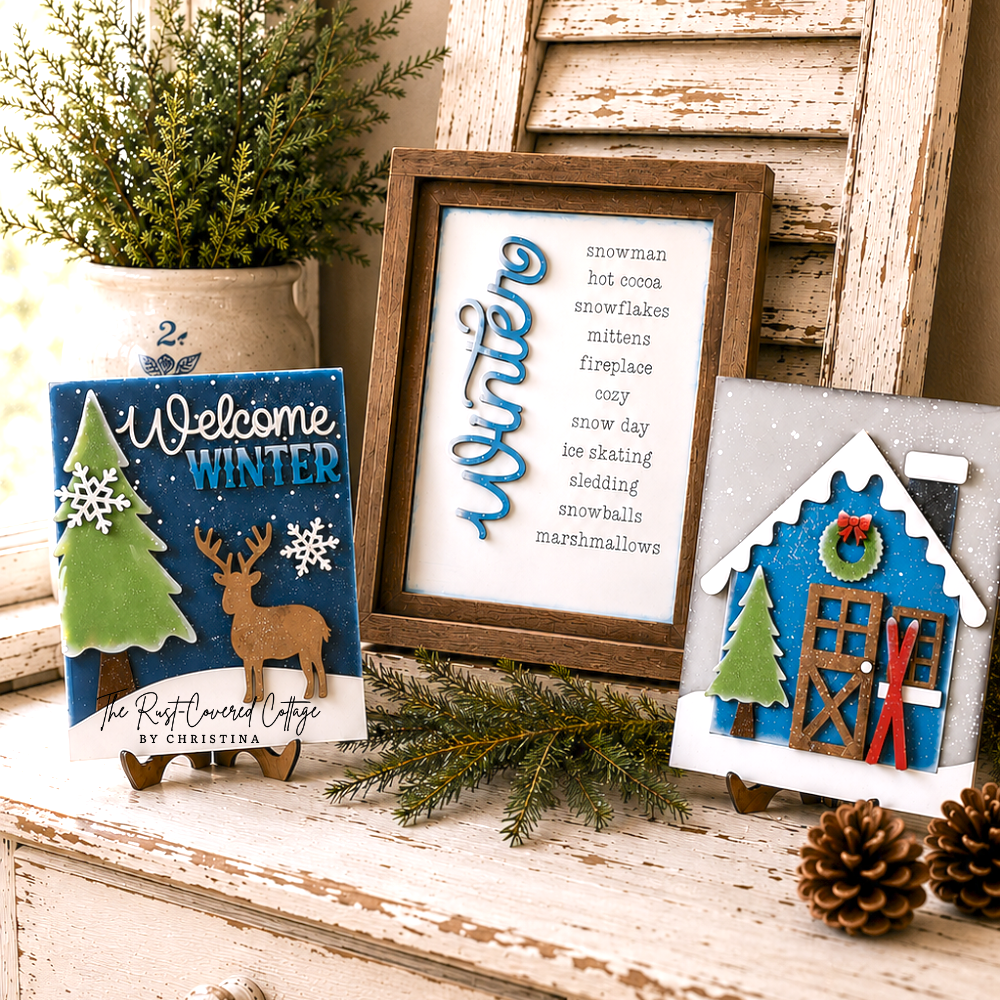 Welcome Winter Sign Trio
