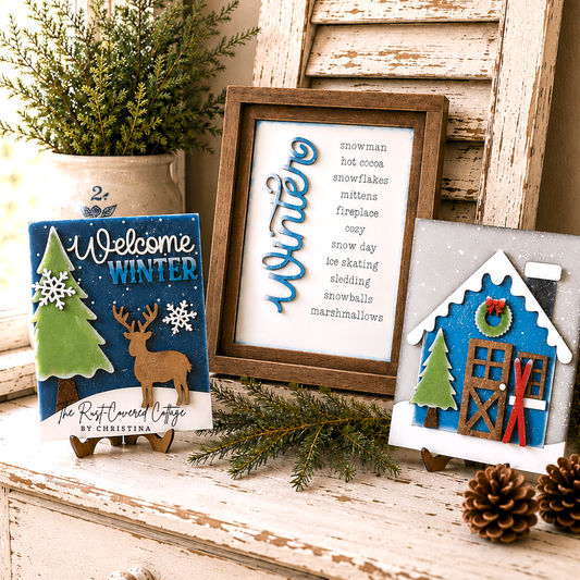 Welcome Winter Sign Trio