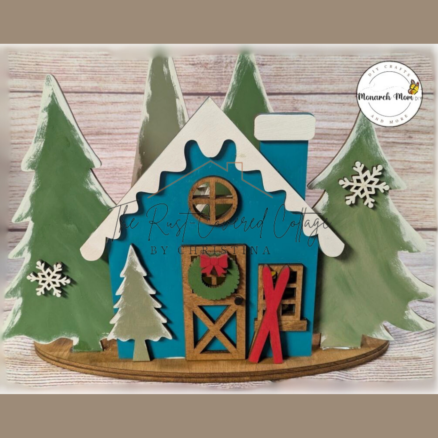 Winter Cabin Tealight Holder – Cozy Winter Decor Kit