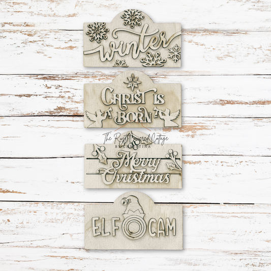Winter Blessings – Mini Sign Holder Bundle