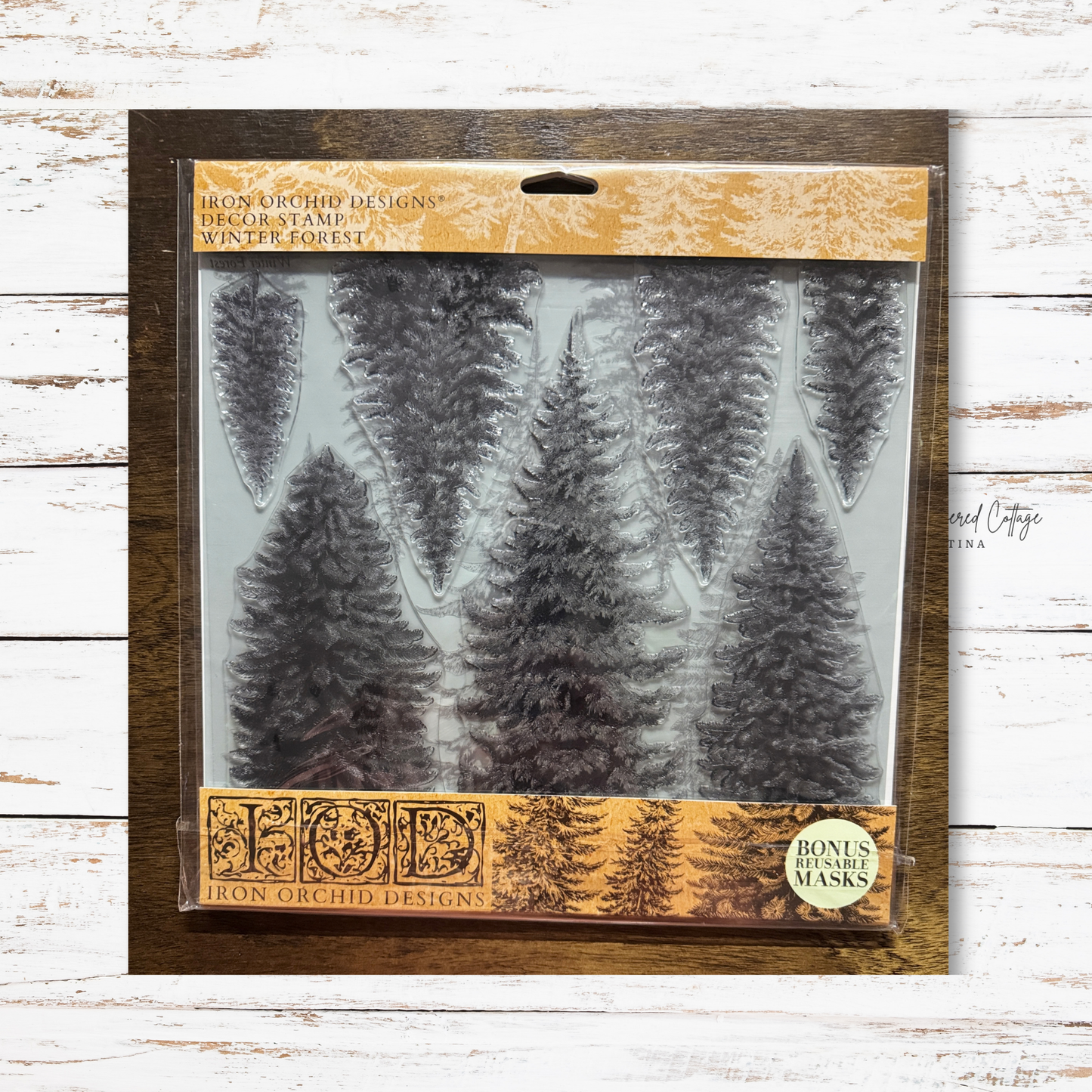 IOD Winter Forest Decor Stamp – New