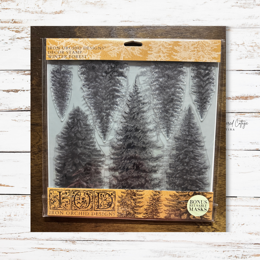 IOD Winter Forest Decor Stamp – New