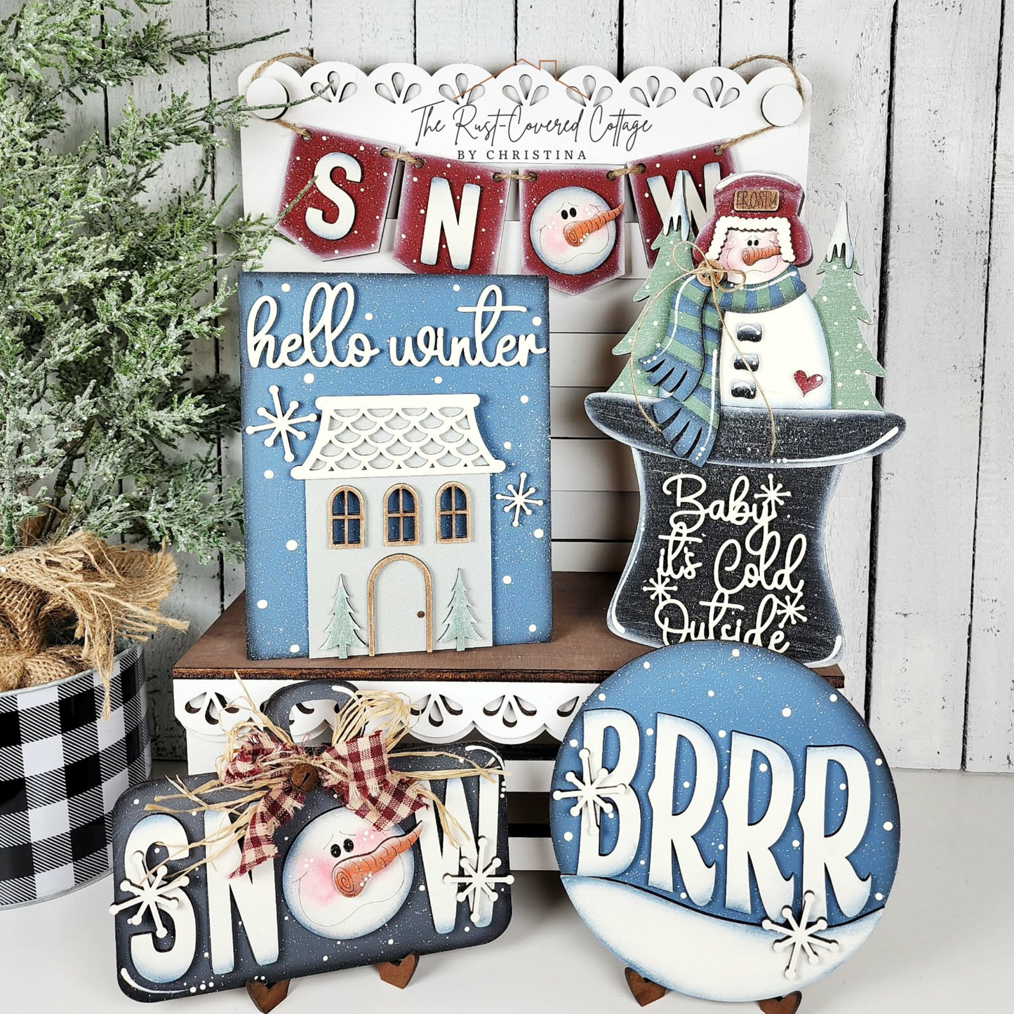 Winter Snowman Decor Set | DIY Wood Kit
