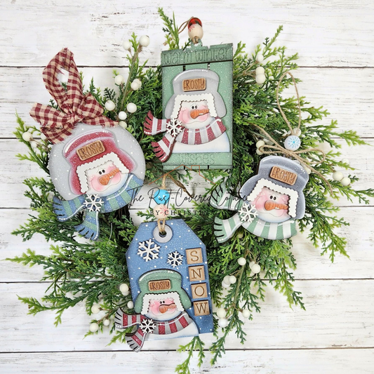 Winter Snowman Gift Card Holder Ornaments | DIY Wood Kit