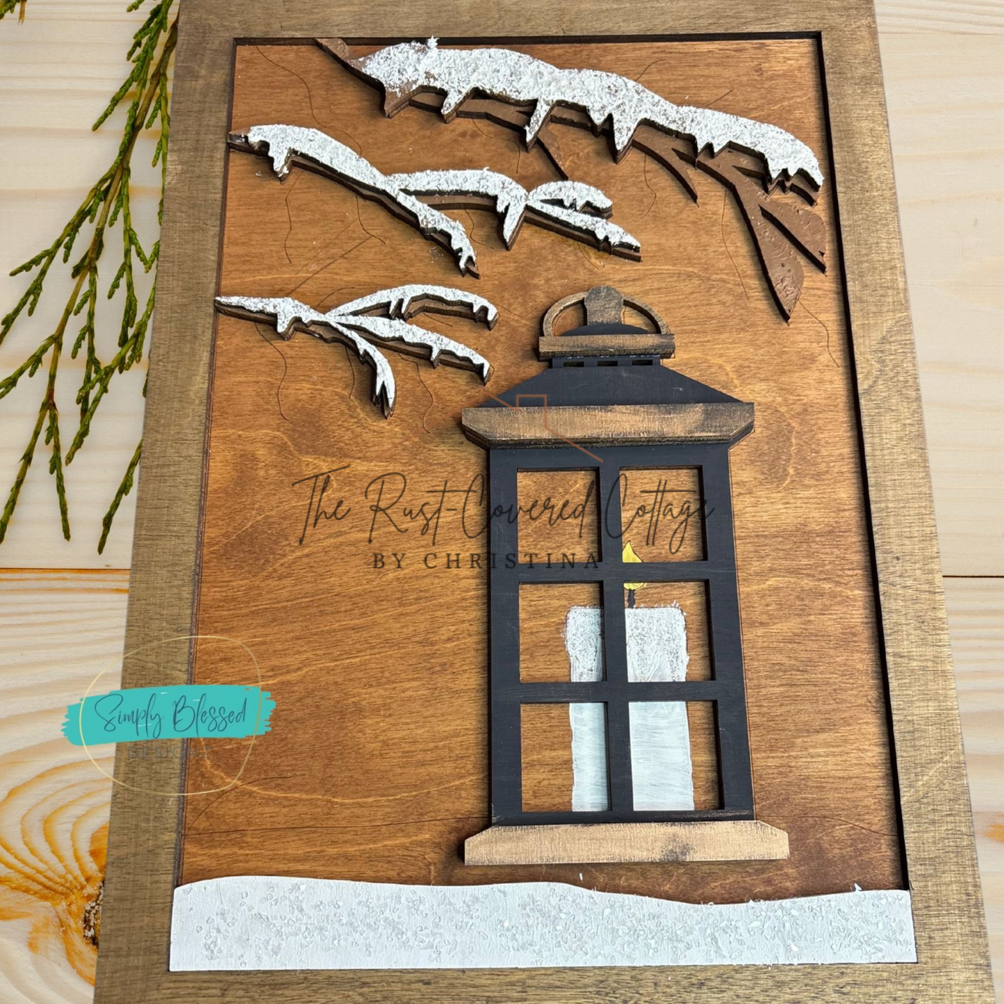 Winter Lantern Wood Kit – 15.5” x 11