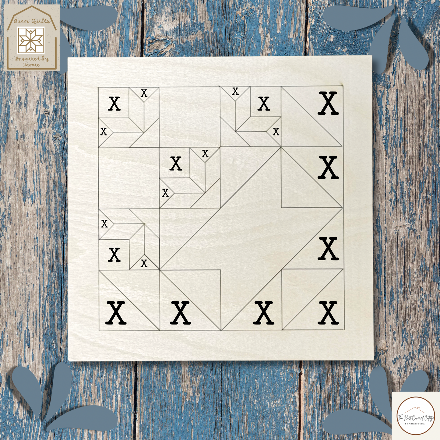 Vintage Basket of Lilies- Barn Quilt DIY Wood Kit