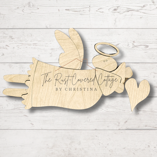 Prim Flying Angel - DIY Wooden Decor Kit