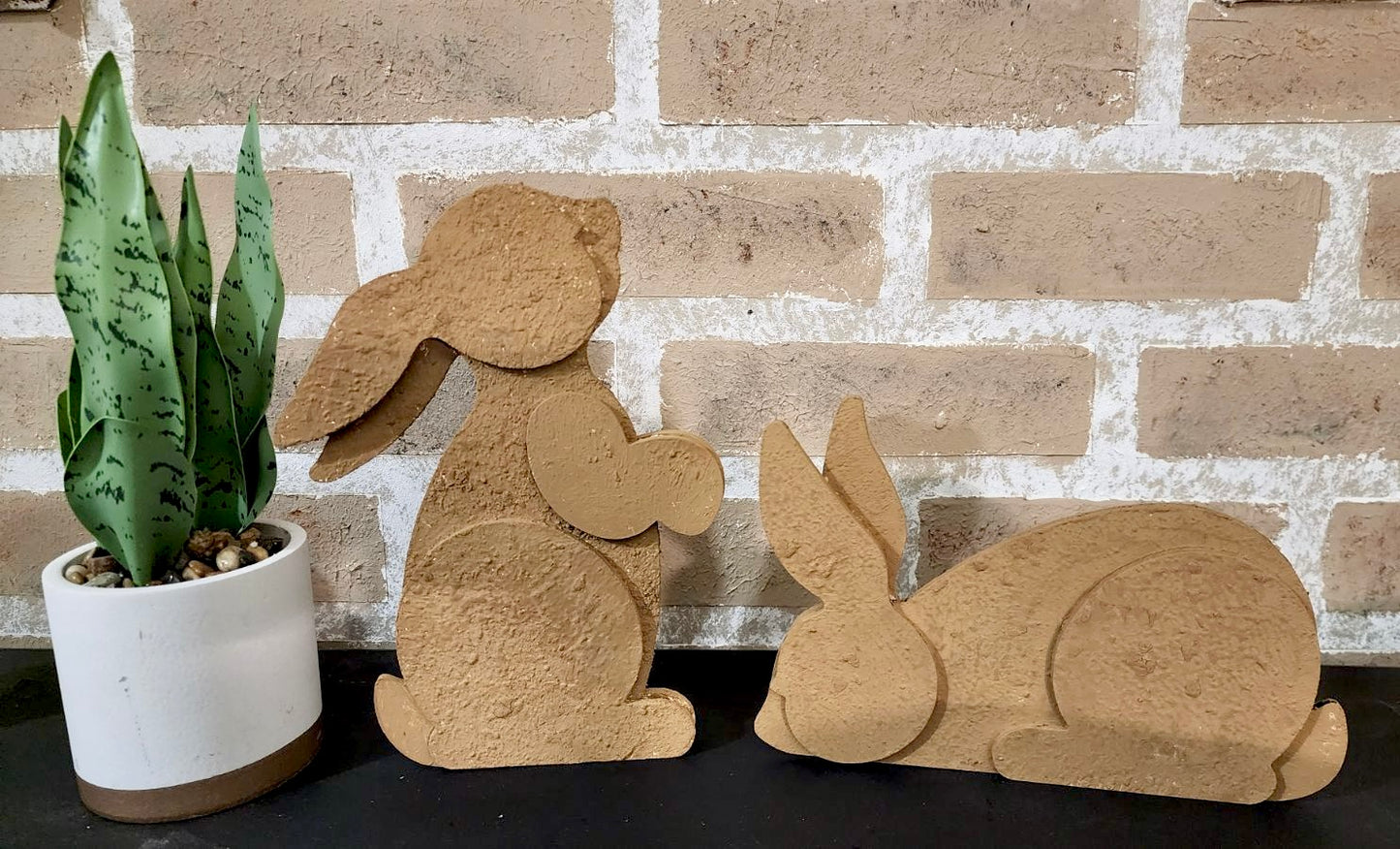 Rustic Bunnies- Shelf sitters