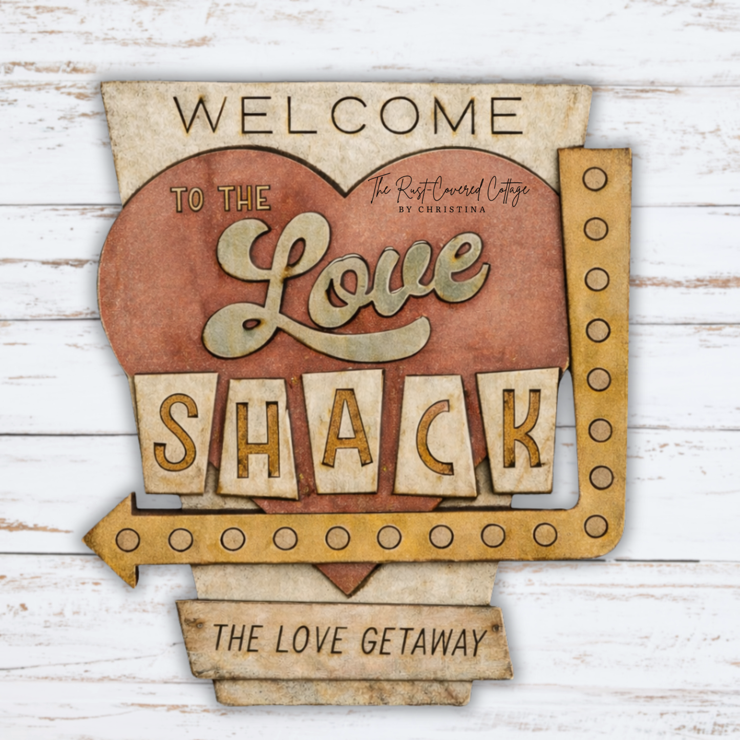 Love Shack Vintage Sign DIY Wood Kit